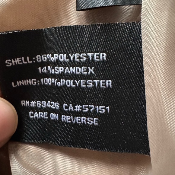 Black rivet tan fringe western wear blogger jacket women faux suede Size Med EUC - Picture 6 of 7